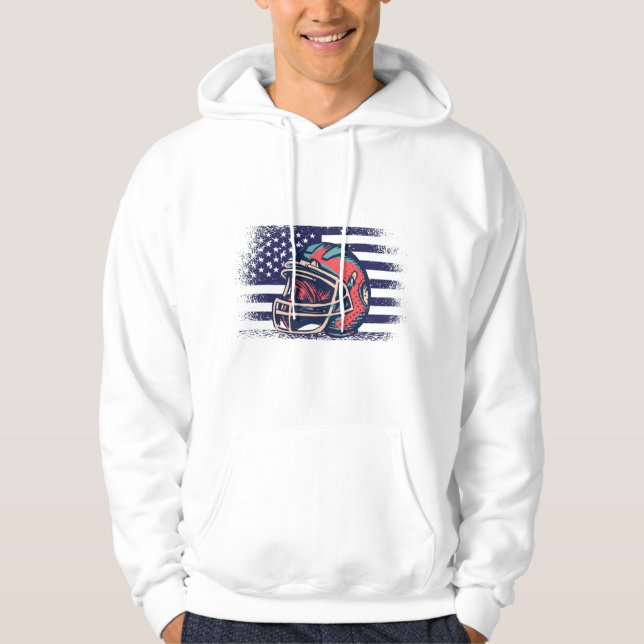 American Football Fan Jersey Shirt USA Flag (Vorderseite)