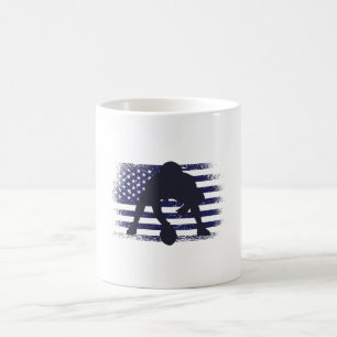 American Football Fan Jersey Shirt USA Flag Kaffeetasse