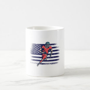 American Football Fan Jersey Shirt USA Flag Kaffeetasse
