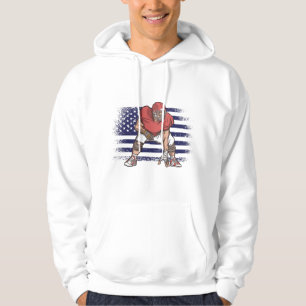 American-Football-Fan-Jersey-Shirt USA-Flagge Hoodie