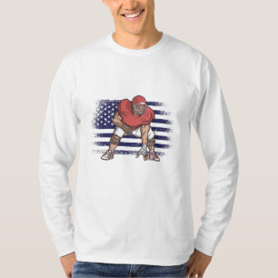 American-Football-Fan-Jersey-Shirt USA-Flagge T-Shirt