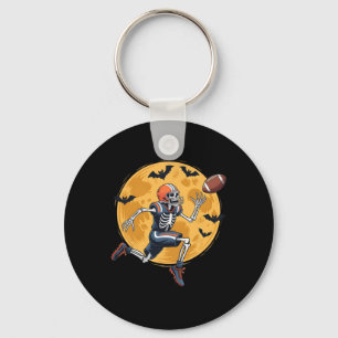 American Football Fan Skeleton Halloween Mens Boys Schlüsselanhänger