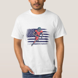 American-Football-Fan-Trikot USA-Flagge T-Shirt