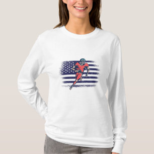 American-Football-Fan-Trikot USA-Flagge T-Shirt