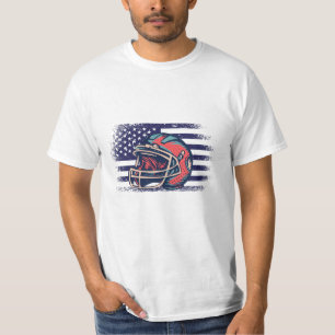 American-Football-Fan-Trikot USA-Flagge T-Shirt