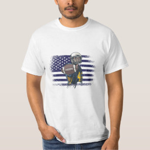 American-Football-Fan-Trikot USA-Flagge T-Shirt