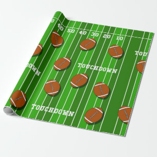 American Football Field Football Sports Geschenkpapier