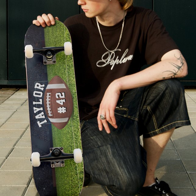 American Football Field Name Team Jersey Nummer Skateboard (American Football Field Name Team Jersey Number Skateboard)