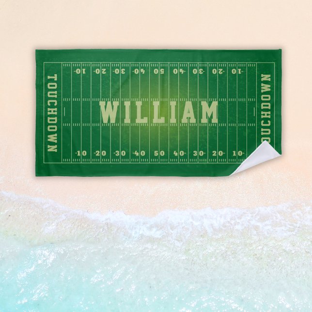 American Football Field Personalisiert Kids Strandtuch (American Football Field Personalized Kids Beach Towel
)