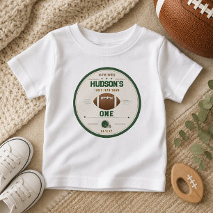 American Football First Year Down 1. Geburtstag Baby T-shirt