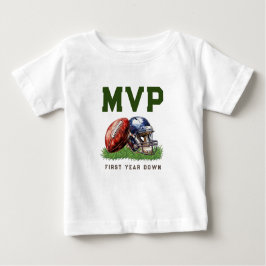 American Football First Year Down 1. Geburtstag Baby T-shirt