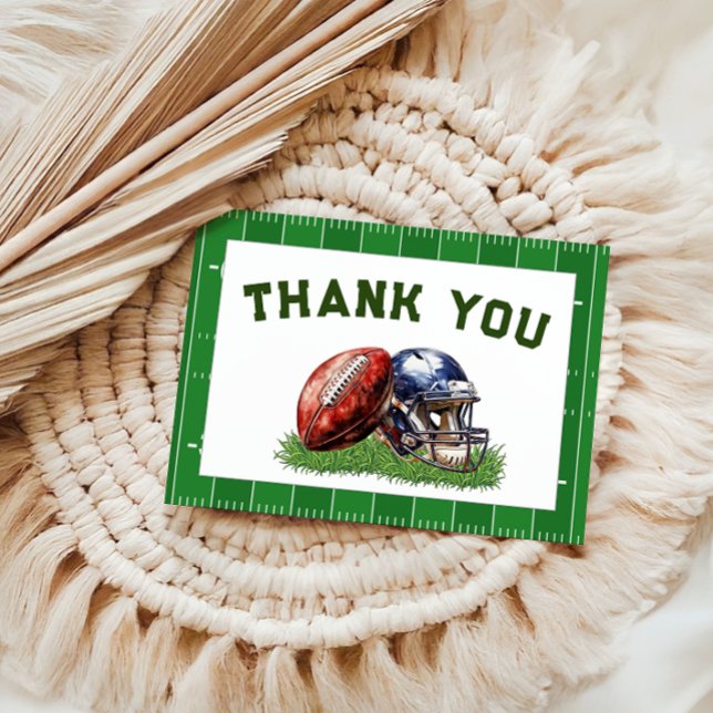 American Football First Year Down 1. Geburtstag Dankeskarte (Von Creator hochgeladen)