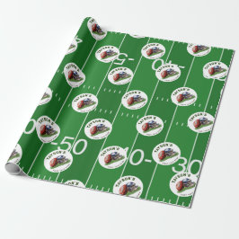 American Football First Year Down 1. Geburtstag Geschenkpapier