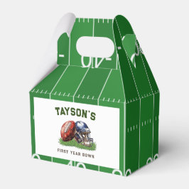 American Football First Year Down 1. Geburtstag Geschenkschachtel