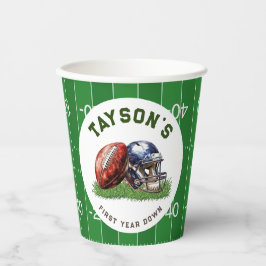 American Football First Year Down 1. Geburtstag Pappbecher