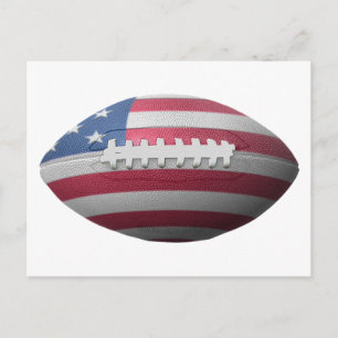 American Football Flag Postkarte