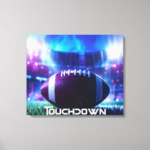 AMERICAN FOOTBALL - FOOTBALL - TOUCHDOWN LEINWANDDRUCK