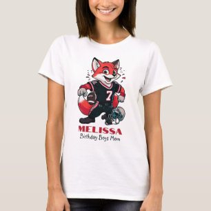 American Football Fox   Geburtstagskinder Mama Whi T-Shirt
