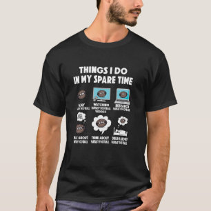 American Football Freizeit Fantasy Football Quarte T-Shirt