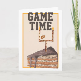 American Football Game Time Choc Geburtstag Karte