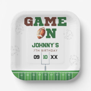 American Football Geburtstag Game On Pappteller