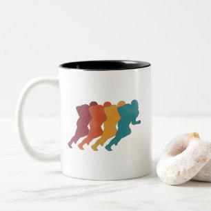 American Football Geschenk für Fußballfans Zweifarbige Tasse