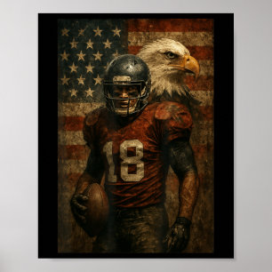 American-Football-Geschenke für Footballer Footbal Poster