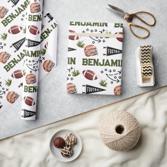 American Football Geschenkpapier (Kunsthandwerk)