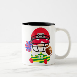 American Football Gnomes Zweifarbige Tasse