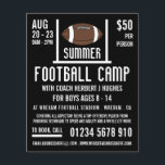 American Football & Goal Football Camp Werbung Flyer<br><div class="desc">American Football & Goal,  Football Camp Werbe-Flyer von der Business Card Store.</div>