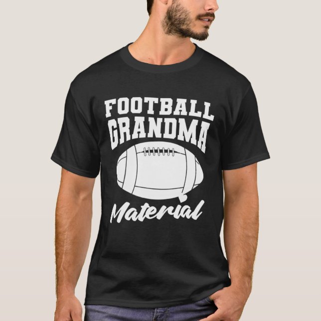 American Football Grandmother  Player Football Gra T-Shirt (Vorderseite)