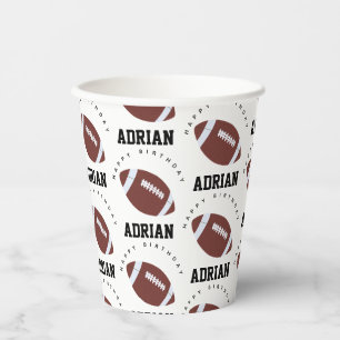 American Football Gridiron Ball Birthday Party Pappbecher