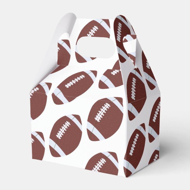 American Football Gridiron Ball Pattern Geschenkschachtel (Vorderseite)
