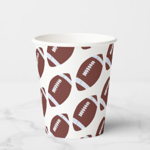 American Football Gridiron Ball Pattern Pappbecher