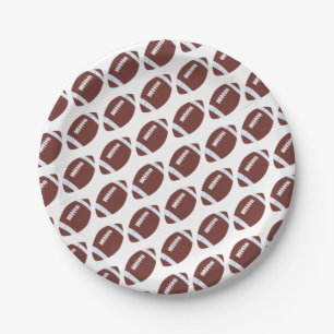 American Football Gridiron Ball Pattern Pappteller