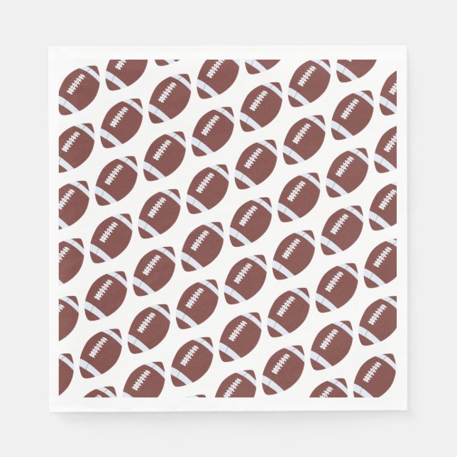 American Football Gridiron Ball Pattern Serviette (Vorderseite)