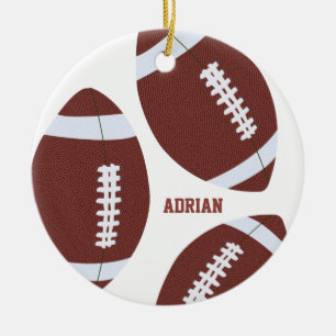 American Football Gridiron Ball Personalisiert Keramik Ornament