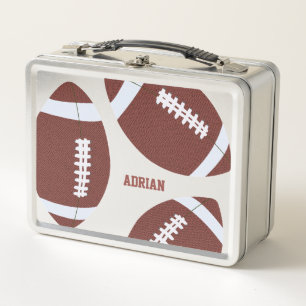 American Football Gridiron Ball Personalisiert Metall Brotdose