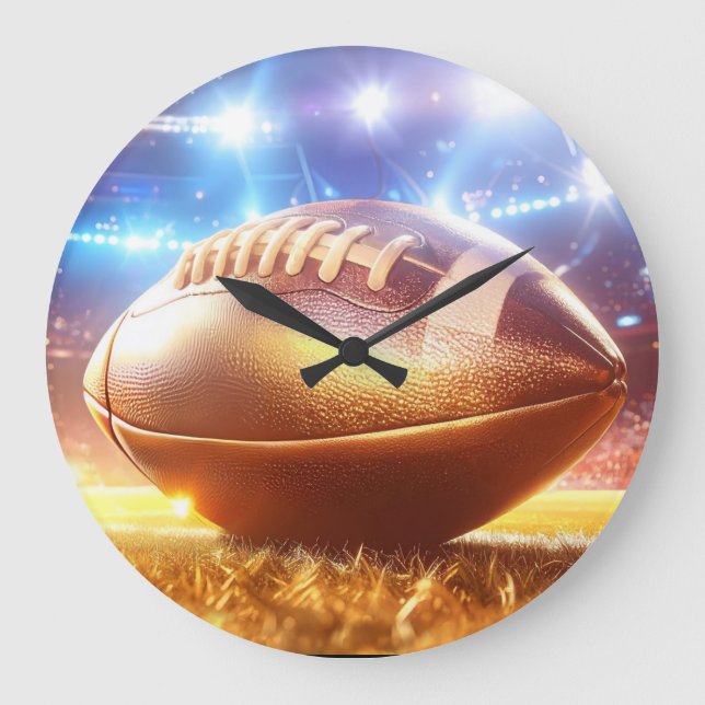 American Football Große Wanduhr (Vorderseite)