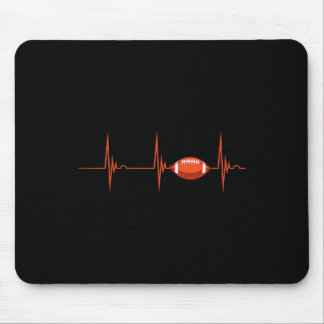 American Football Heartbeat Ecg Pullball Sport Mousepad