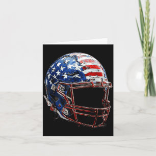 American Football Helm Amerikanische Flagge Sport Karte