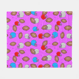 American Football - Helmet & Ball Seamless Pattern Fleecedecke
