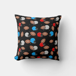American Football - Helmet & Ball Seamless Pattern Kissen