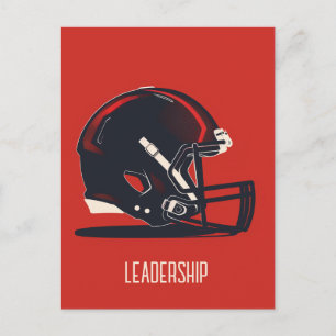 American Football Helmet Postkarte