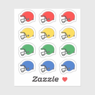American Football Helmet Sports Game Erinnerung Bu Aufkleber