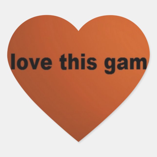 American Football Herz-Aufkleber (Vorderseite)