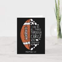 American Football Ich kann Dinge Bibel Gott Jesus