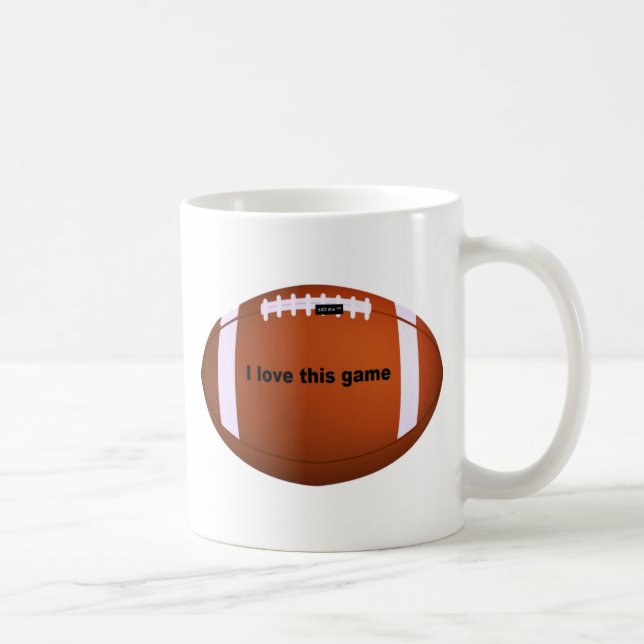 American Football: Ich Liebe dieses Spiel Kaffeetasse (Rechts)