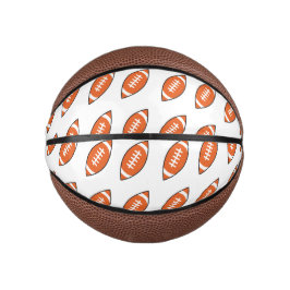 American Football Illustration Mini Basketball