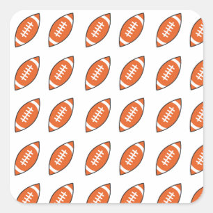 American Football Illustration Quadratischer Aufkleber